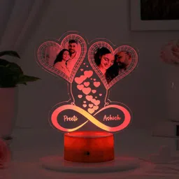 Hearts And Balloons Personalized LED Lamp-image-6