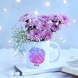 Magical Daisy Virgo Personalised Mug-image-7