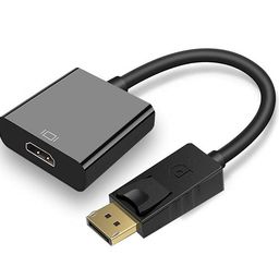 JGD PRODUCTS Display Port to Hdmi Adapter, 1080P Display Port Dp to Hdmi Cable Male to Female Port Support Video & Audio Compatible with Computer, Pc, Monitor, Projector, HDTV (Not Bidirectional) image 1