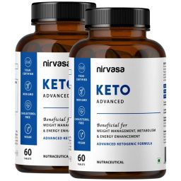 Nirvasa Keto Advanced,  60 tablet(s)  Unflavoured (Pack of 2) -88
