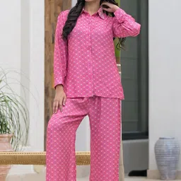 Divena Abstract Printed Shirt With Trousers-picture-5