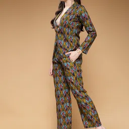 Indibelle Printed Notched Lapel Blazer With Trouser image 4