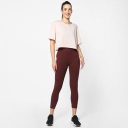 domyos Women's Gym Limited Edition Cotton Blend Cropped T-Shirt - Light Pink-picture-15
