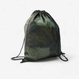Fold-Up Fitness Shoe Bag - Khaki Print-image-89