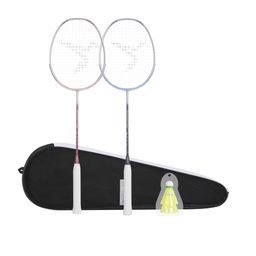 Adult Badminton Racket BR 190 Set Partner Pink Purple-picture-14