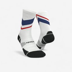 Running Socks Run900 Thick Mid-Calf Running Socks - Blue/Red-image-34