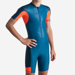 Boy Swimming Suit Shorty 100 Kloupi Comfortable & Quick-Dry Blue Red-image-67