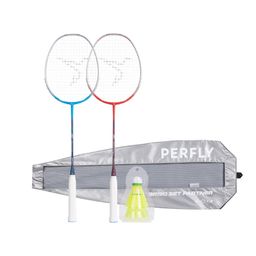 Adult Badminton Racket BR 190 Set Partner Blue Red-picture-13