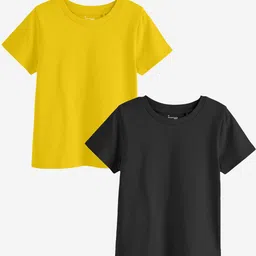 BonOrganik Girls Pack Of 2 Cotton T Shirts-image-11