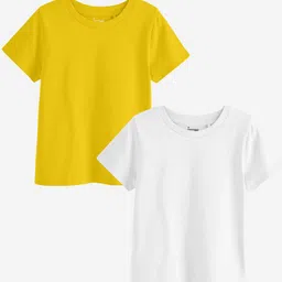 BonOrganik Girls Pack Of 2 Cotton T Shirts-picture-39