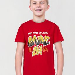Gini and Jony Boys Typography Printed Cotton T-shirt-93