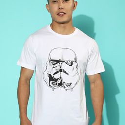 VEIRDO White Star Wars Printed Cotton T-shirt-image-24