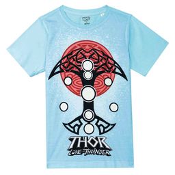 Marvel by Wear Your Mind Boys Blue Thor Printed T-shirt-image-72