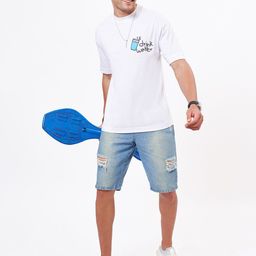 ZU Conversational Printed Oversized Cotton T-shirt-image-95
