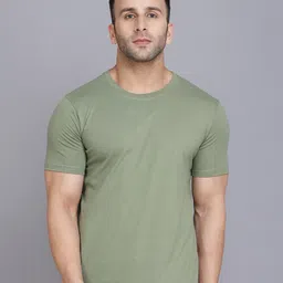 SLOWLORIS Round Neck Cotton T-shirt-image-71