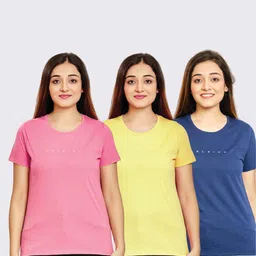 CELSIUS Pack of 3 Round Neck Short Sleeves T-shirts-image-25