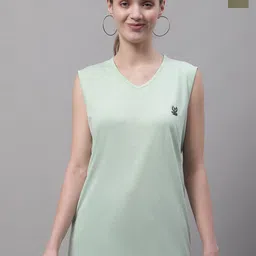 VIMAL JONNEY Pack Of 2 V-Neck Sleeveless Cotton T-shirt-image-64