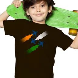 BRATMA Kids Printed Round Neck Cotton T-shirt-image-93
