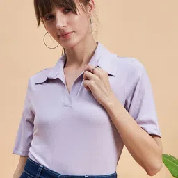 MINT STREET Spread Collar Pure Cotton Casual T-shirt-picture-19