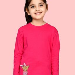 NUSYL Girls Graphic Printed Casual T-Shirt-picture-9