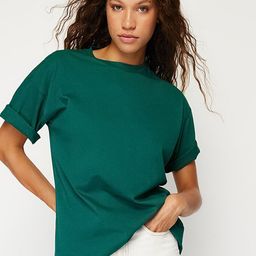 Trendyol Round Neck Short Sleeves Cotton T-shirt-image-85