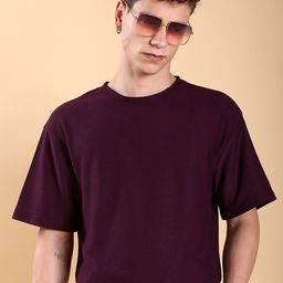 HIGHLANDER Popcorn Structured Oversized T-shirt-image-52
