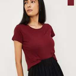 max Women 2 Colourblocked Hooded Pockets T-shirt-picture-28