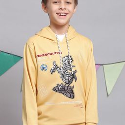 Monte Carlo Boys Graphic Printed Hooded Cotton T-shirt-image-38