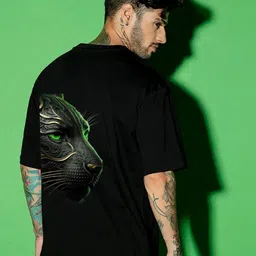 Elibolz Graphic Printed Cotton Oversized T-shirt-image-35