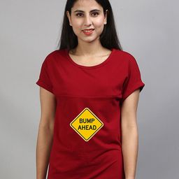 SillyBoom Typography Printed Maternity T-Shirt-image-15