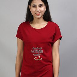 SillyBoom Typography Printed Maternity T-shirt-image-19