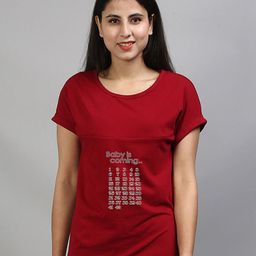 SillyBoom Typography Printed Maternity T- Shirt-image-21