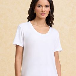 20Dresses White ss24 Round Neck Short Sleeves Regular T-shirt-14