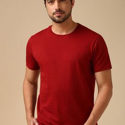 Van Heusen Innerwear Men Solid Crew Neck Short Sleeves T-Shirt-image-26