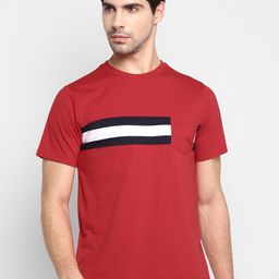 OFF LIMITS Striped Rapid-Dry & Anti Microbial Cotton Sports T-shirt-image-37