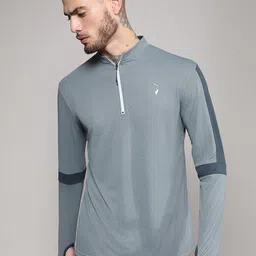 Campus Sutra Men Mandarin Collar Pockets T-shirt-image-76