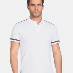 Arrow Men White Polo Collar T-shirt-picture-17