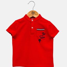 One Friday Boys Mandarin Collar Pockets T-shirt-image-58