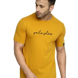 Polo Plus Typography Printed Bio Finish Casual T-Shirt-image-73