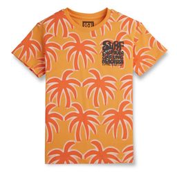 Gini and Jony Boys Floral Printed Cotton T-shirt-image-53
