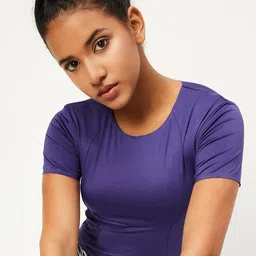 max Round Neck Sports Crop T-shirt-image-95