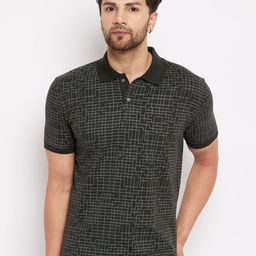 WILD WEST Printed Polo Collar Short Sleeves Regular Fit T-shirt-image-96