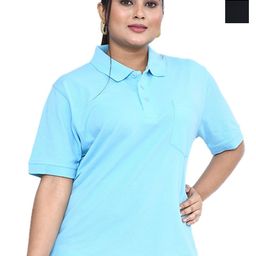 RAPL Women 2 Polo Collar Pockets T-shirt-image-92