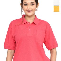 RAPL Women 3 Polo Collar Pockets T-shirt-image-19