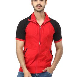 Black Collection Men Colourblocked Cotton T-shirt-image-10