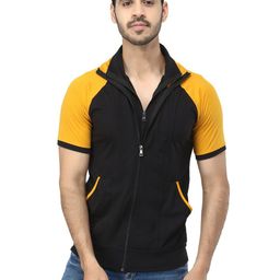 Black Collection Men Colourblocked Cotton T-shirt-image-58