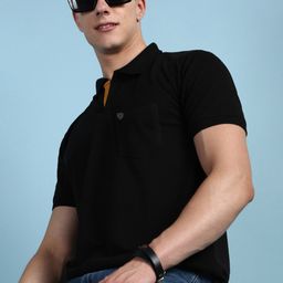 Lux Cozi Polo Collar Short Sleeves Casual T-shirt-image-72
