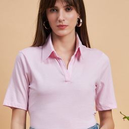 MINT STREET Spread Collar Pure Cotton Casual T-shirt-picture-16