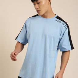 Joven Pure Cotton Drop Shoulder Sleeves Oversize T-Shirt-image-98