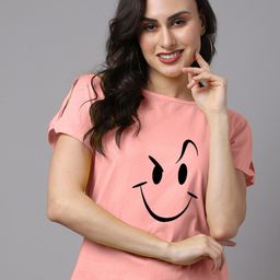 Friskers Women Printed Pockets T-shirt-image-85